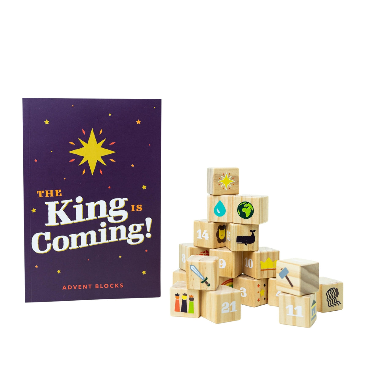 Advent Blocks - 1 inch set: Church Program